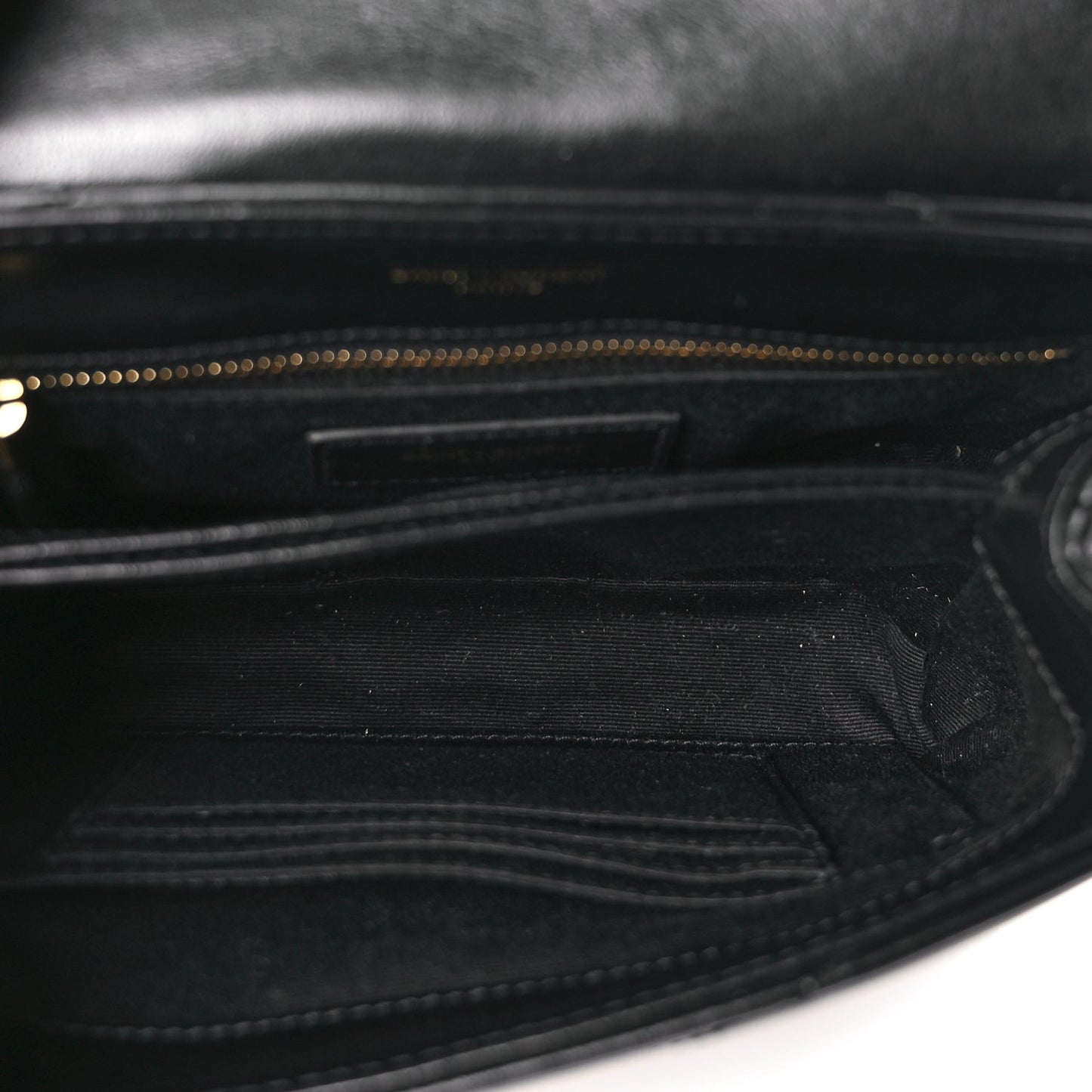 Calfskin Y Quilted Monogram Toy Loulou Crossbody Bag Black
