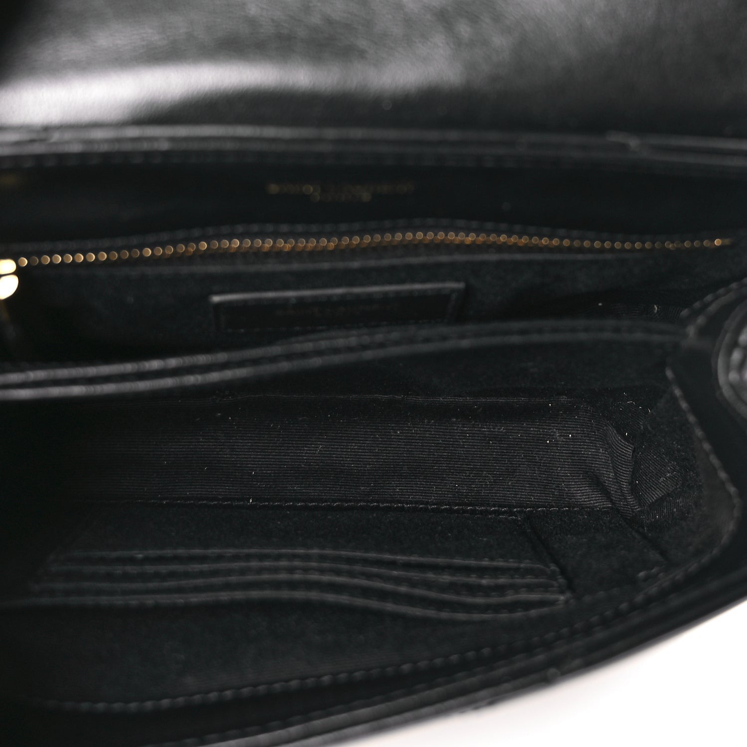 Saint Laurent Calfskin Y Quilted Monogram Toy Loulou Crossbody Bag Black 4 of 8