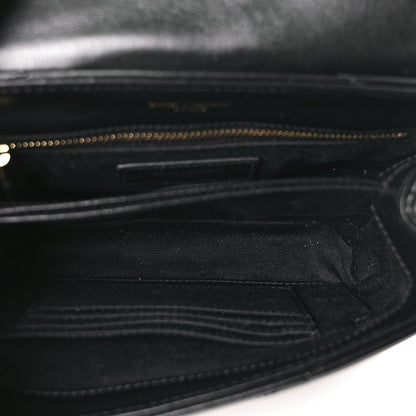 Saint Laurent Calfskin Y Quilted Monogram Toy Loulou Crossbody Bag Black 4 of 8