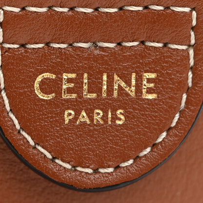Celine Smooth Calfskin Triomphe Small Boston Bag Tan 14 of 40