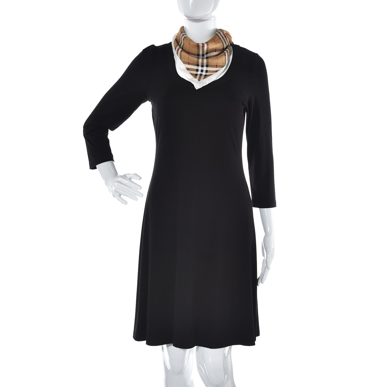 Burberry Silk House Check Triangle Scarf White 2 of 3