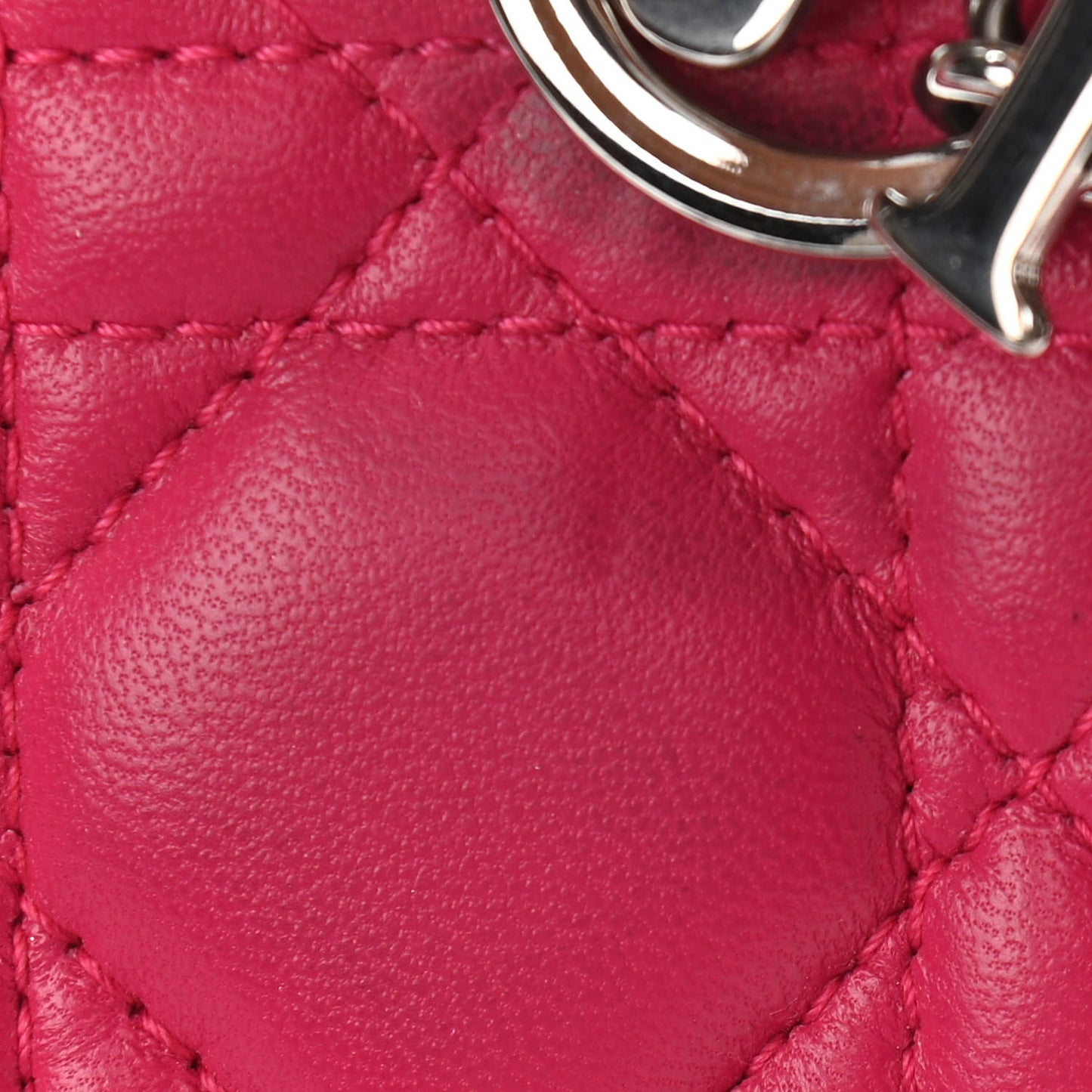 Lambskin Cannage Mini Lady Dior Multicolor