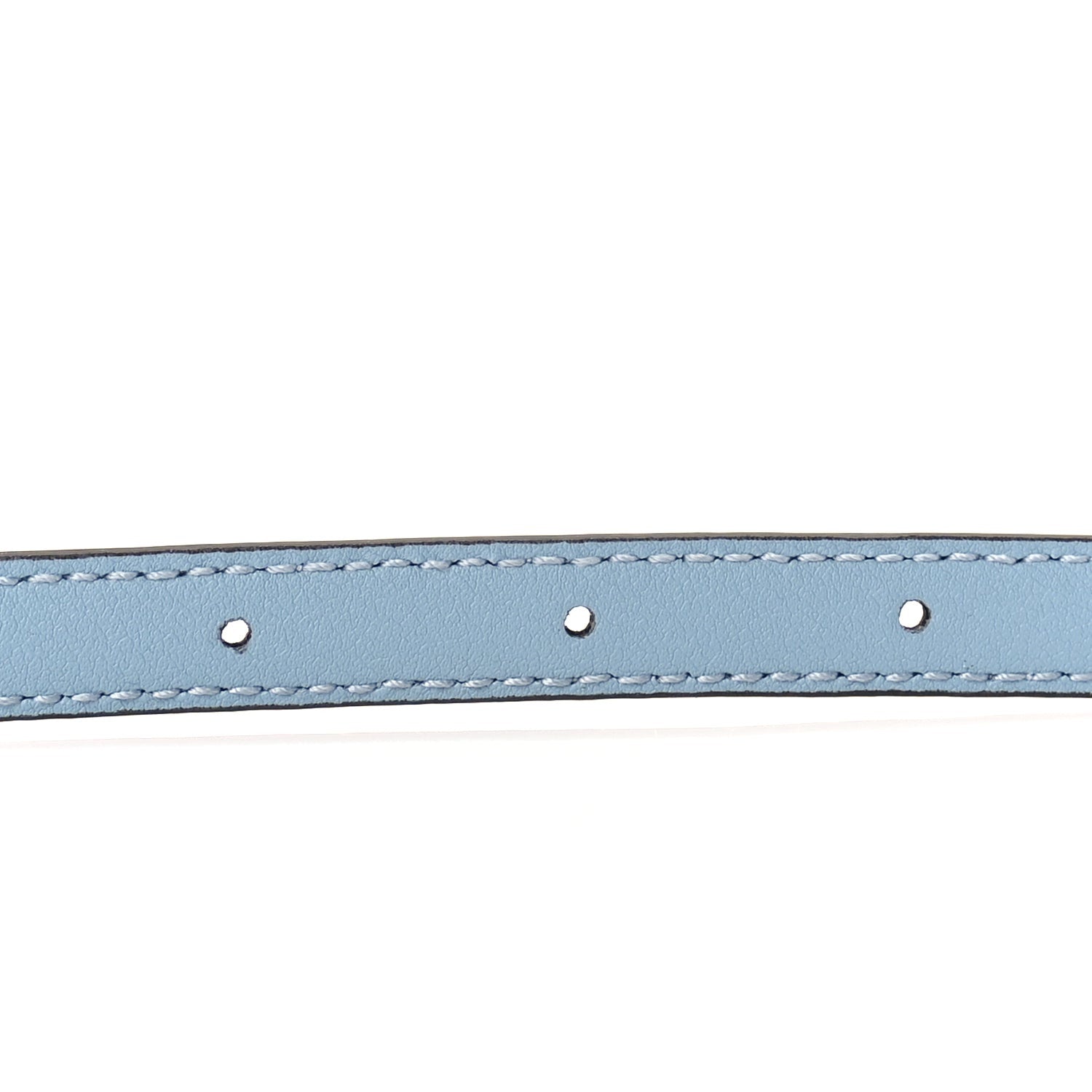 Gucci Patent Double G Thin Belt  85 34  Blue 4 of 5