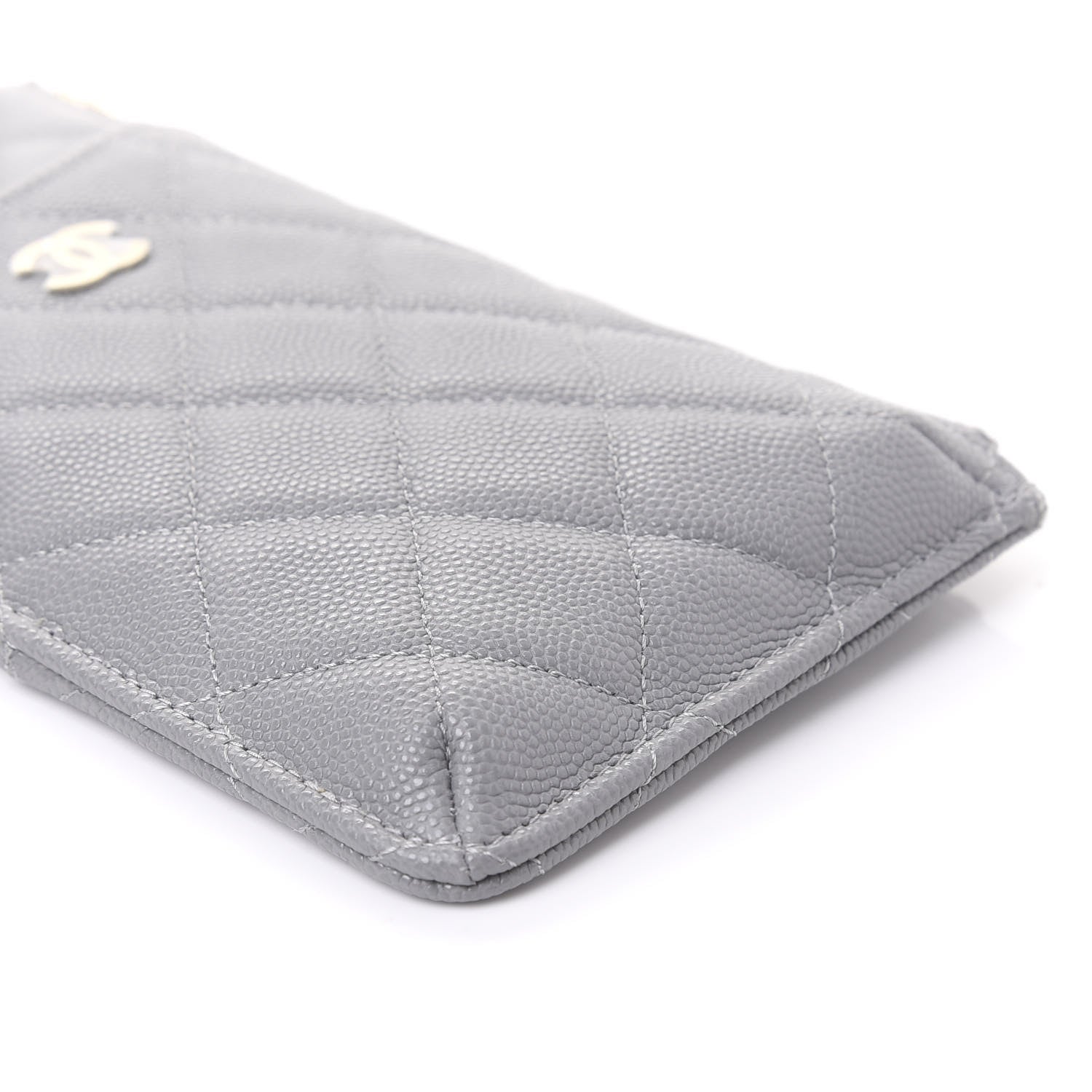 Chanel Caviar Quilted Classic iPhone Pouch Grey 5 of 12