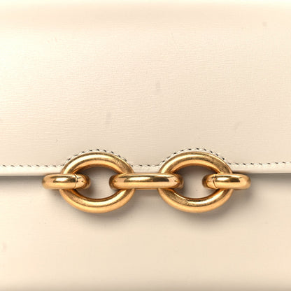 Saint Laurent Smooth Calfskin Le Maillon Chain Wallet Crema Soft 6 of 8