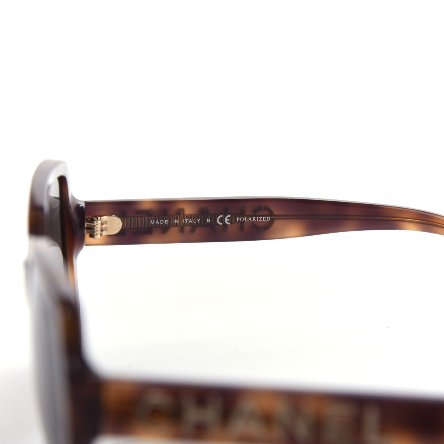 Acetate Polarized Square Sunglasses 5408 Brown