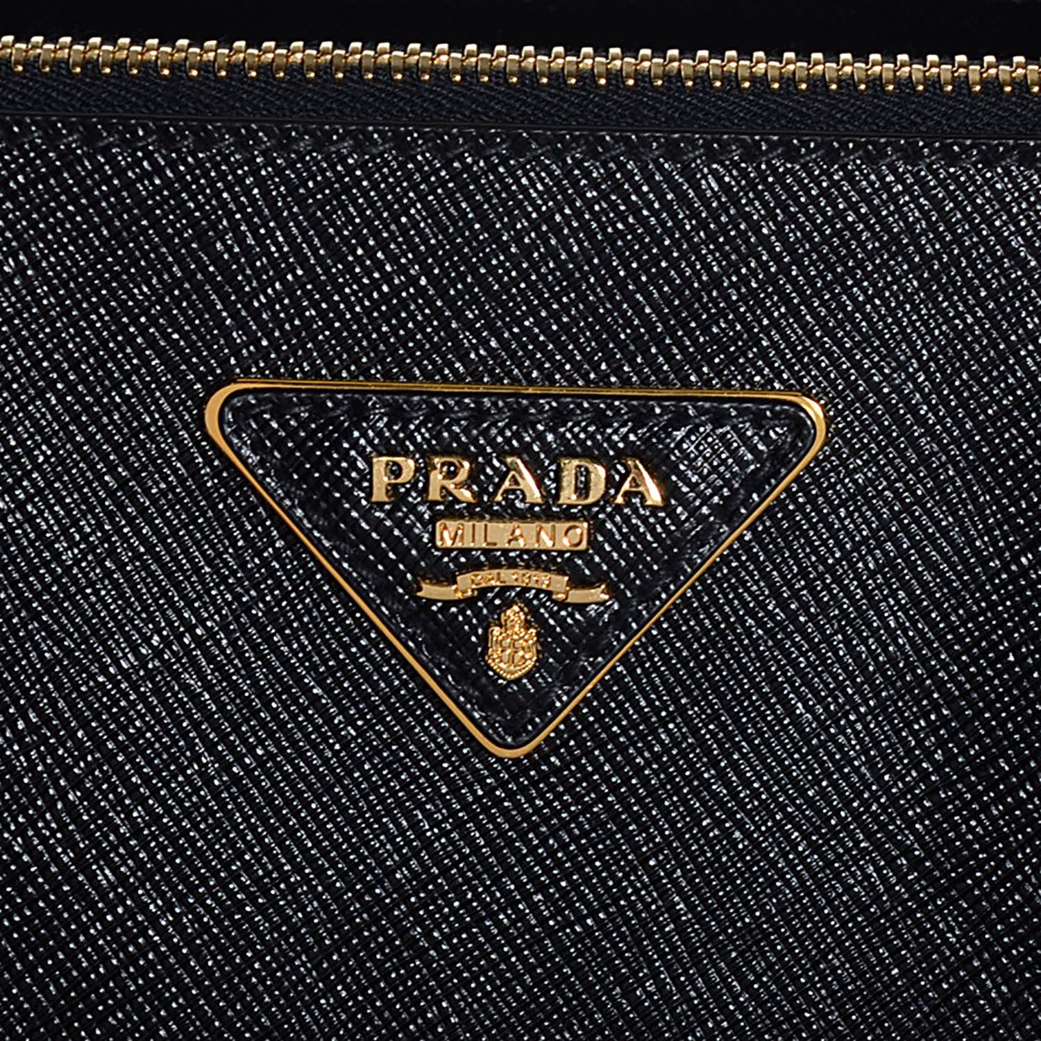 Prada Saffiano Lux Large Double Zip Tote Nero Black 10 of 10