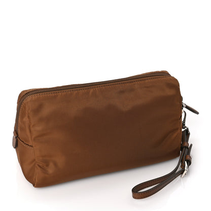 Prada Re-Nylon Vela Saffiano Wristlet Brandy 3 of 6