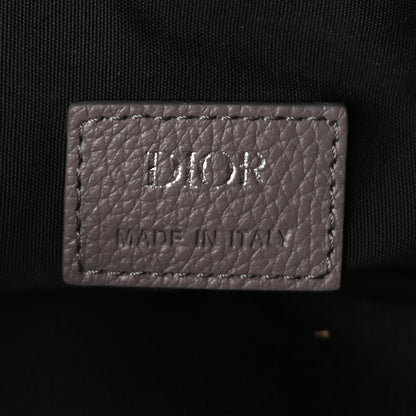 Christian Dior Grained Calfskin Mens Saddle Bag  Grey 5 of 8