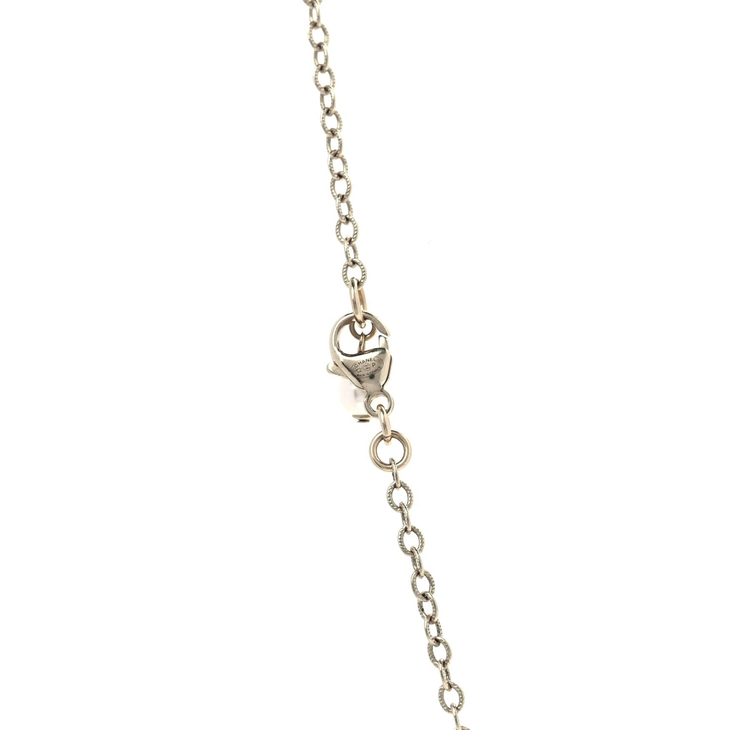 Crystal Pearl Camellia Necklace Gold