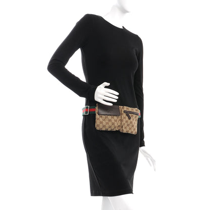 Gucci Monogram Web Belt Bag Dark Brown 2 of 8