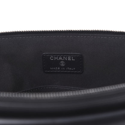 Chanel Lambskin Quilted Large Flap Cosmetic Case Black 6 of 8