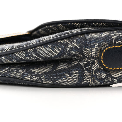 Christian Dior Monogram Saddle Bag Blue 10 of 17