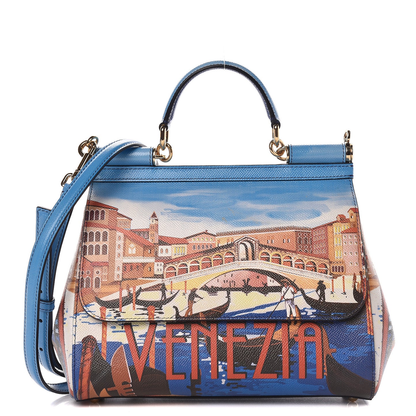 Dauphine Venezia Printed Medium Miss Sicily Satchel Multicolor