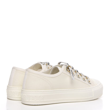 Christian Dior Canvas Walk'n Dior Low Top Sneakers 36 White 4 of 9