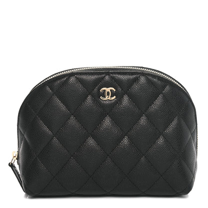 Chanel Caviar Quilted Cosmetic Case Black 1 of 9