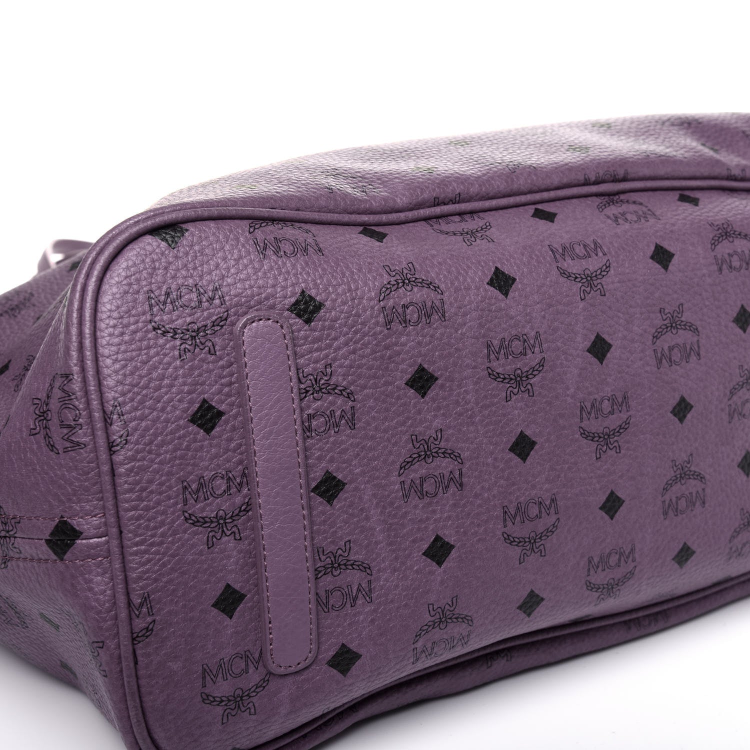 MCM Visetos Large Anya Shopper Tote Purple 13 of 16