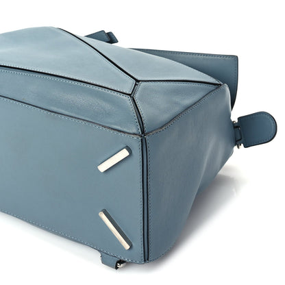 Loewe Calfskin Medium Puzzle Bag Blue 8 of 8