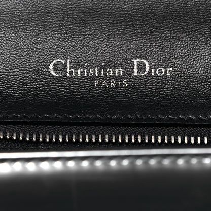 Christian Dior Metallic Patent Micro-Cannage Medium Diorama Flap Bag Silver 10 of 18