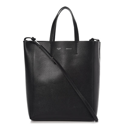 Celine Grained Calfskin Small Vertical Cabas Black 1 of 8