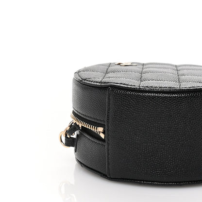 Chanel Caviar Quilted Round Clutch With Chain Black 8 of 9