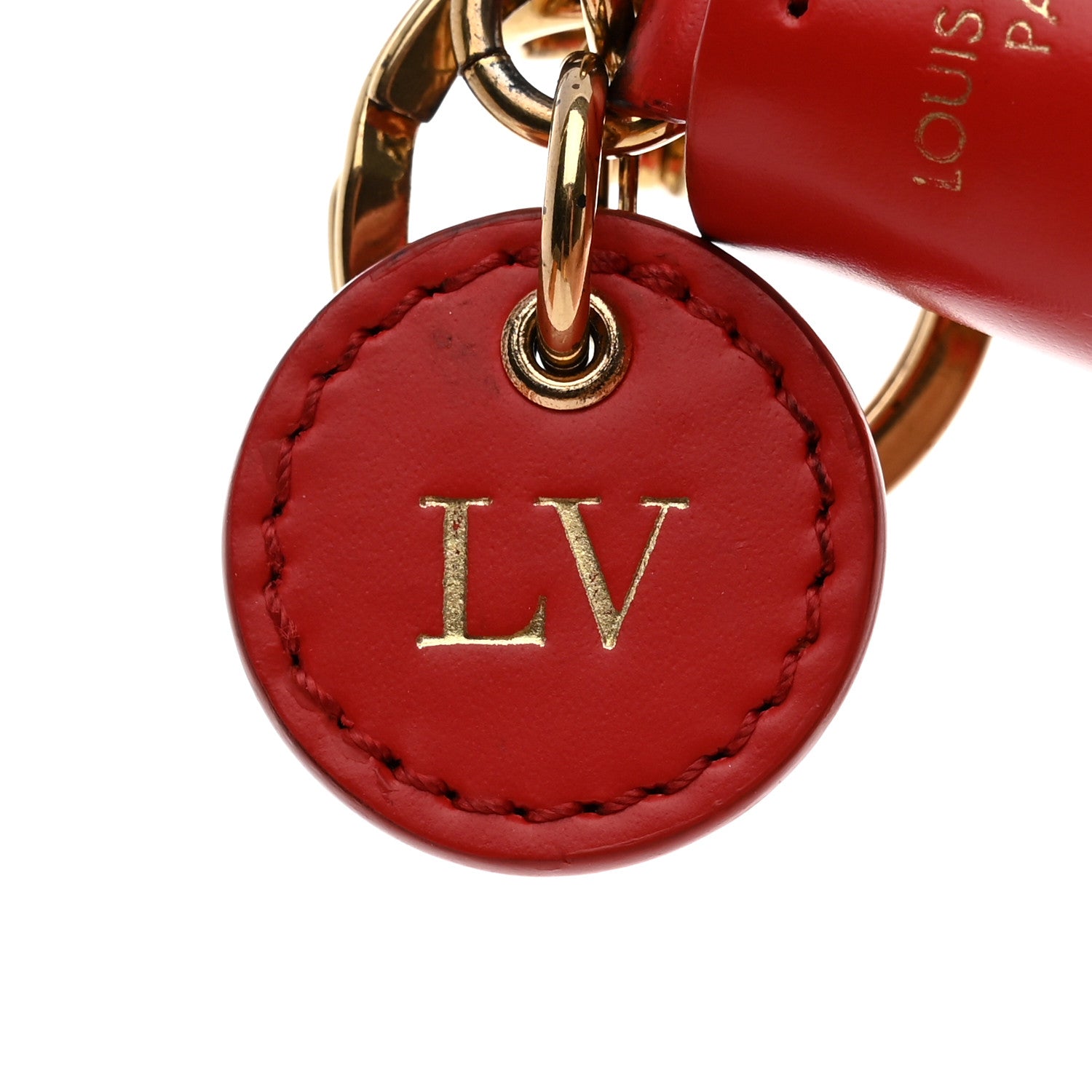 Louis Vuitton Monogram Tassel Bag Charm Red 3 of 7
