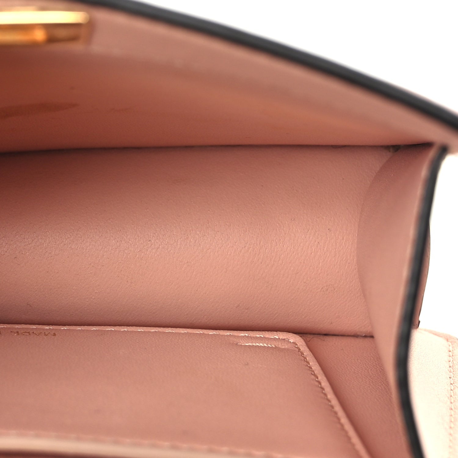Fendi Shiny Nappa Petite Peekaboo I SEE U Satchel Baby Pink 4 of 9