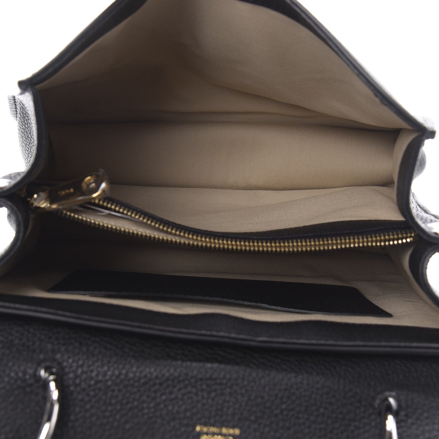 Grained Calfskin Medium Aby Day Shoulder Bag Black