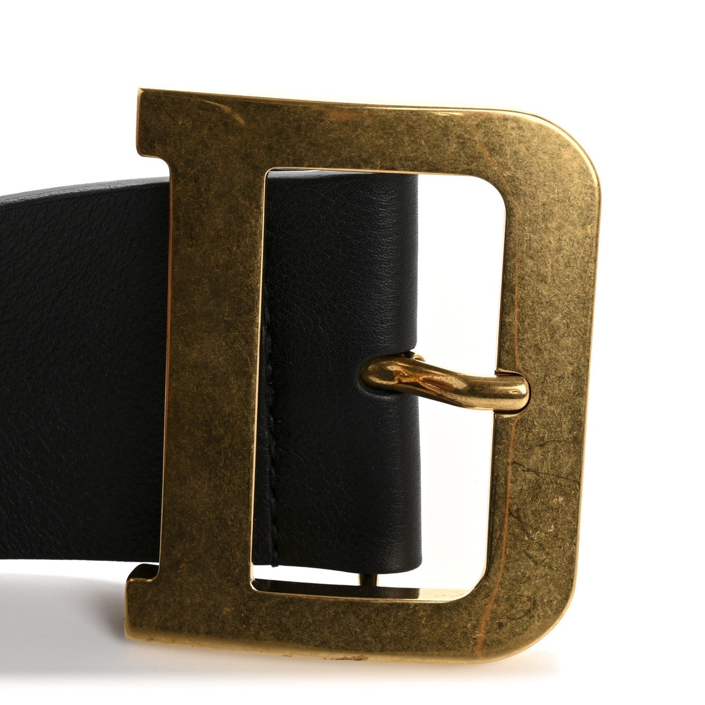 Calfskin Diorquake Belt 80 32 Black