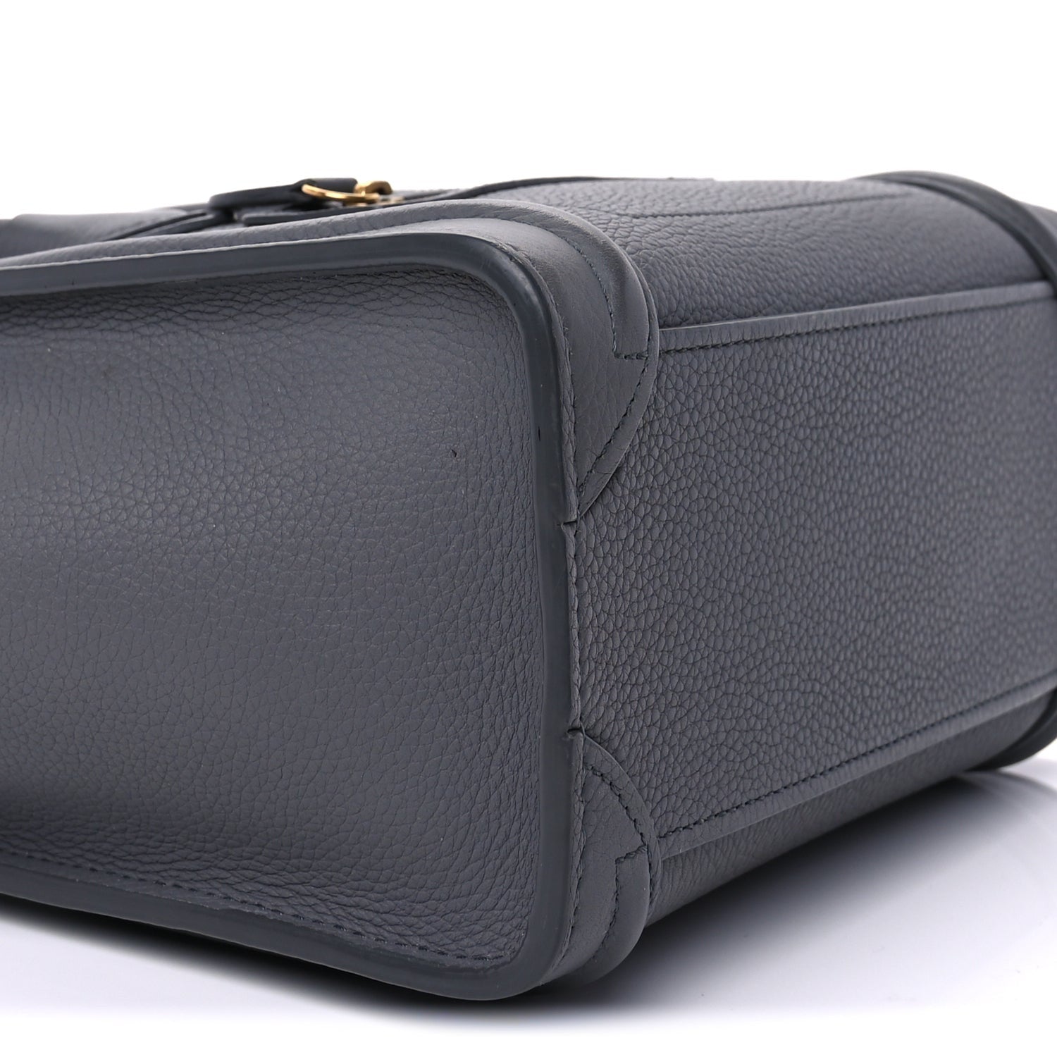 Celine Baby Drummed Calfskin Nano Luggage  Kohl 9 of 10