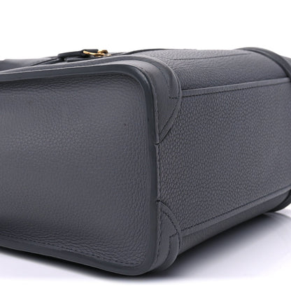 Celine Baby Drummed Calfskin Nano Luggage  Kohl 9 of 10
