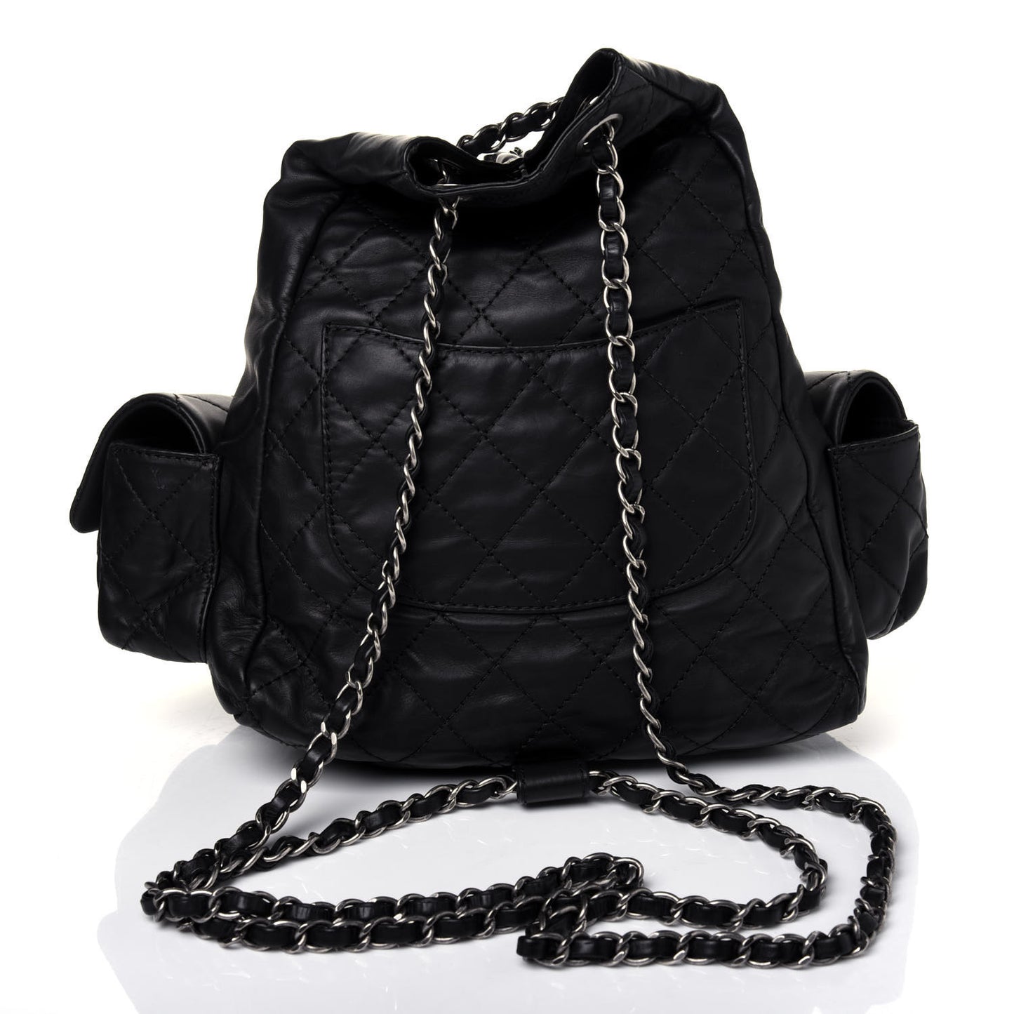 Calfskin Large Backpack Is Back Black