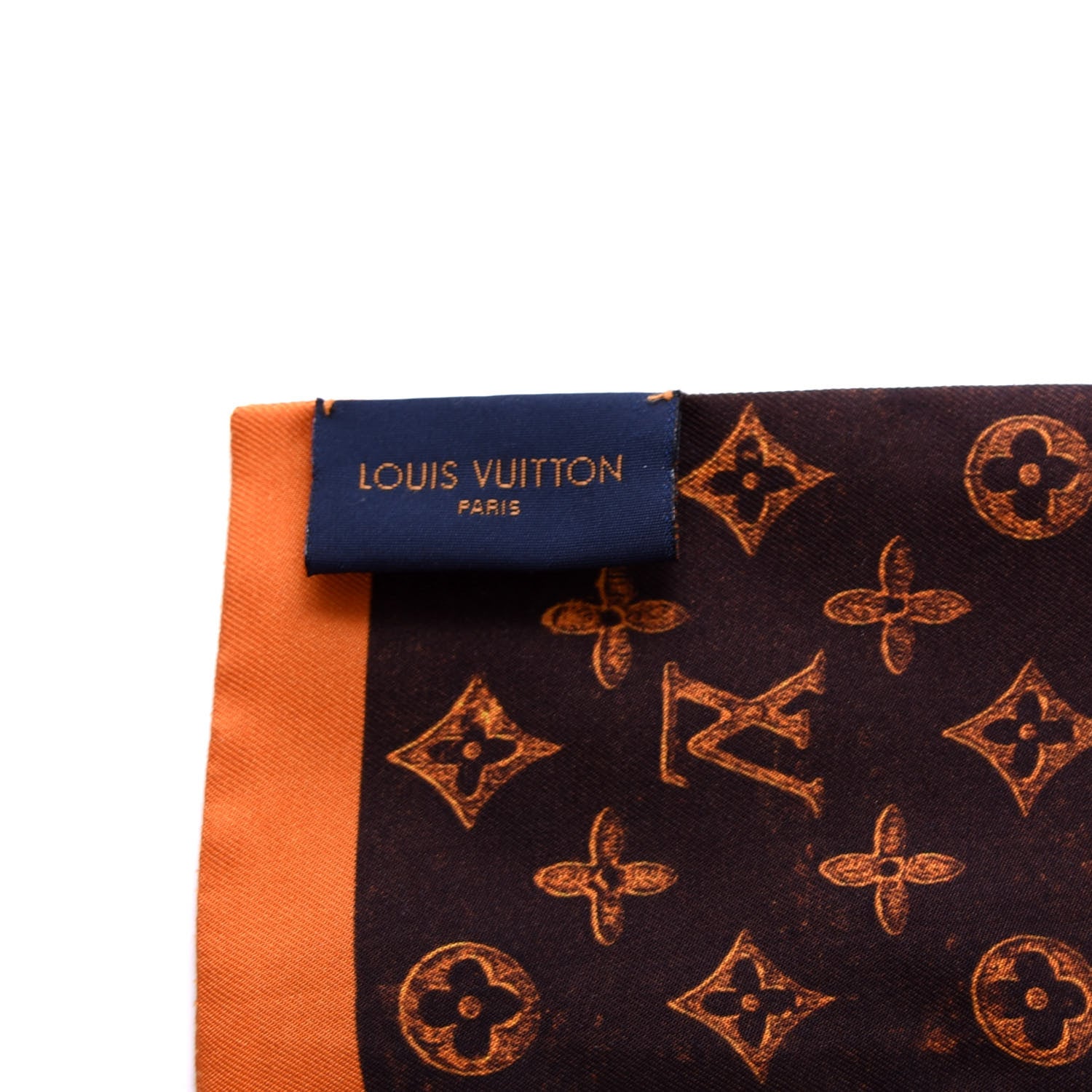 Louis Vuitton Silk Catogram Classic Bandeau Marron 4 of 4