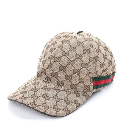 Gucci Monogram Web Baseball Hat XS  Beige Cocoa 1 of 7