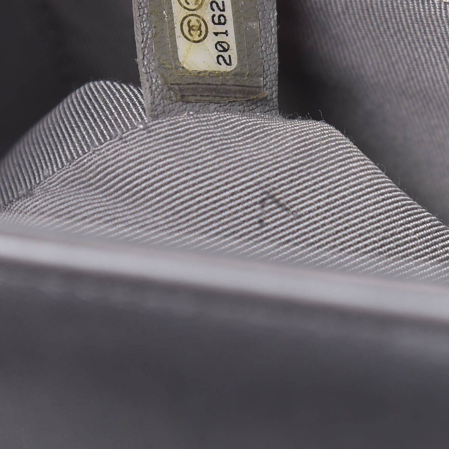 Chanel Metallic Calfskin Quilted New Medium Boy Flap Dark Silver 8 of 13