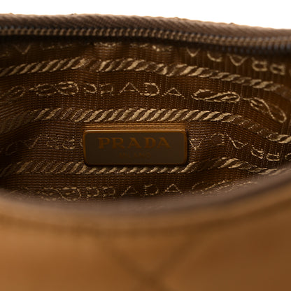 Prada Tessuto Nylon Stitched Shoulder Bag Tobacco 6 of 8