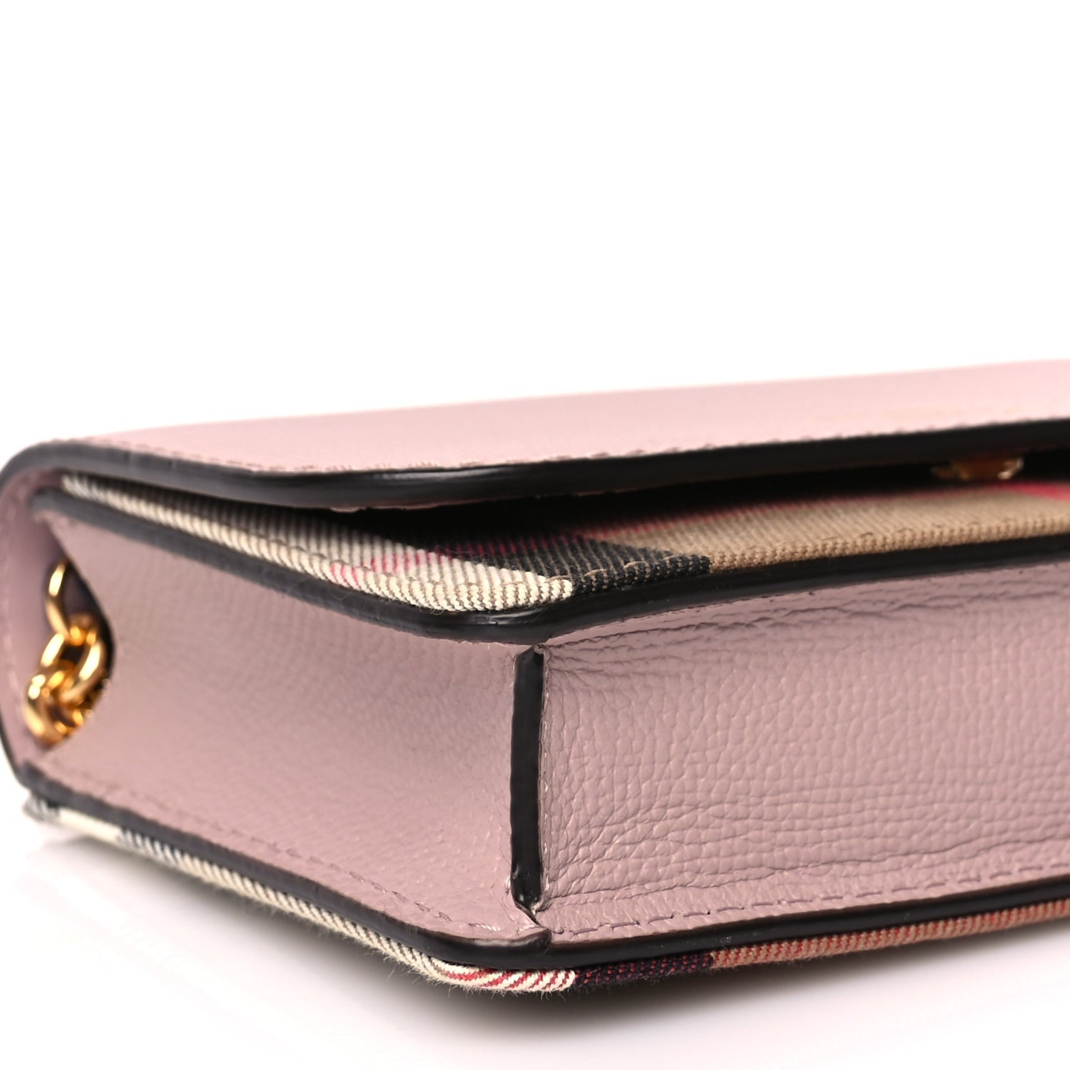 Burberry Derby Calfskin House Check Mini Hampshire Crossbody Pale Orchid 7 of 8