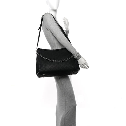 Louis Vuitton Mahina Braided Hand It All MM Black 2 of 9