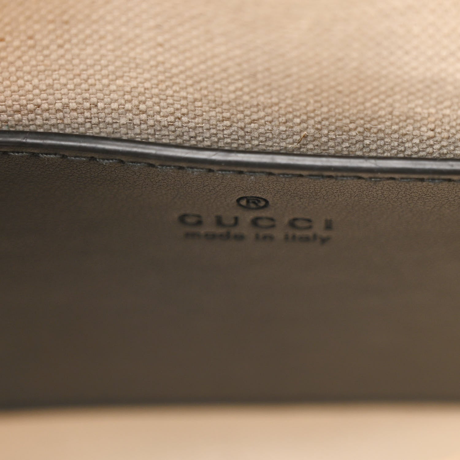 Gucci Calfskin GG Matelasse Shoulder Bag Black Natural 6 of 7