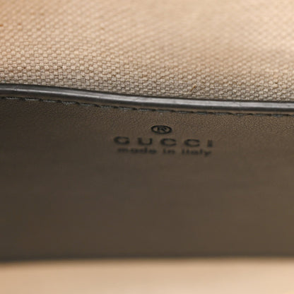 Gucci Calfskin GG Matelasse Shoulder Bag Black Natural 6 of 7
