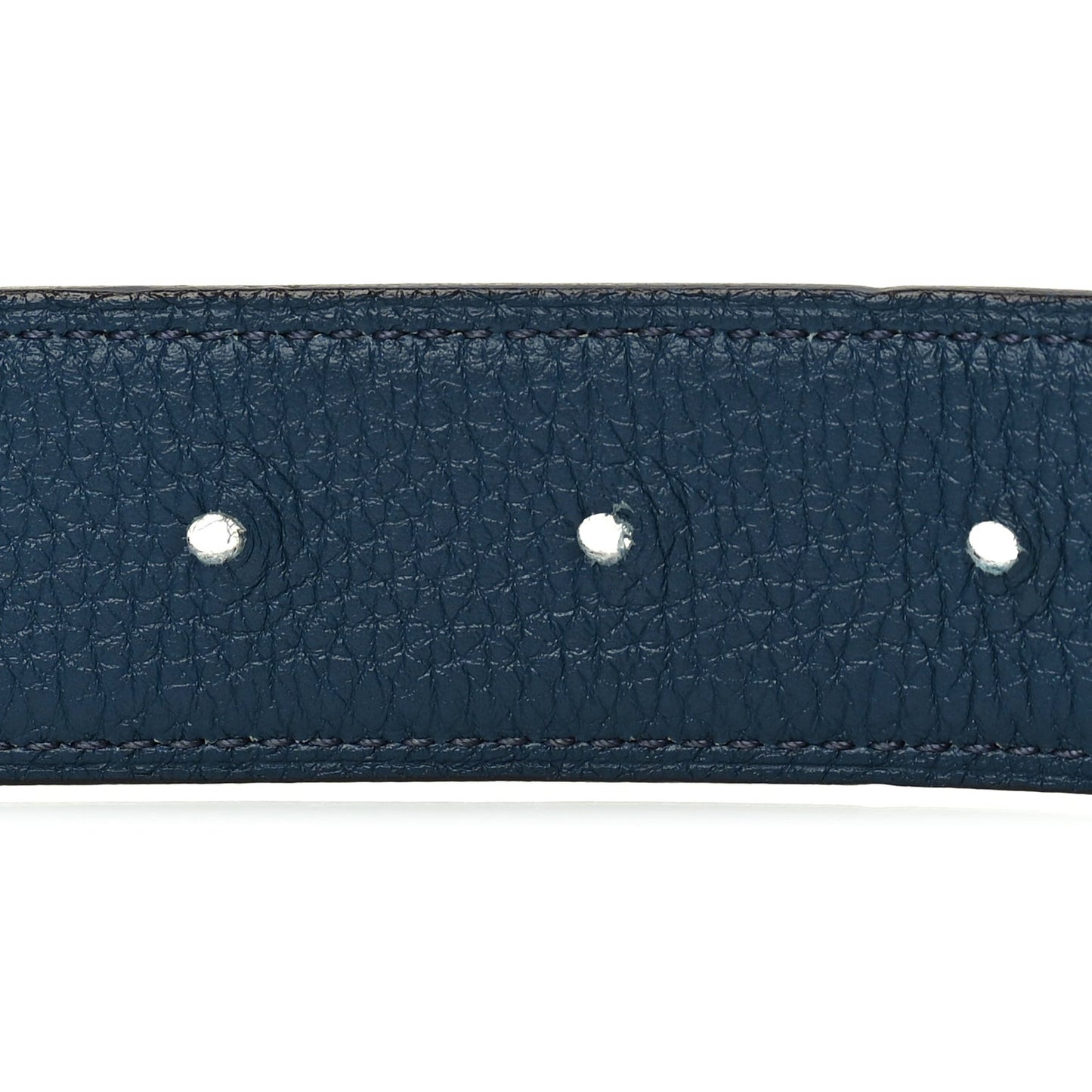 Box Togo 32mm Guilloche H Belt 120 48 Black Bleu de Prusse