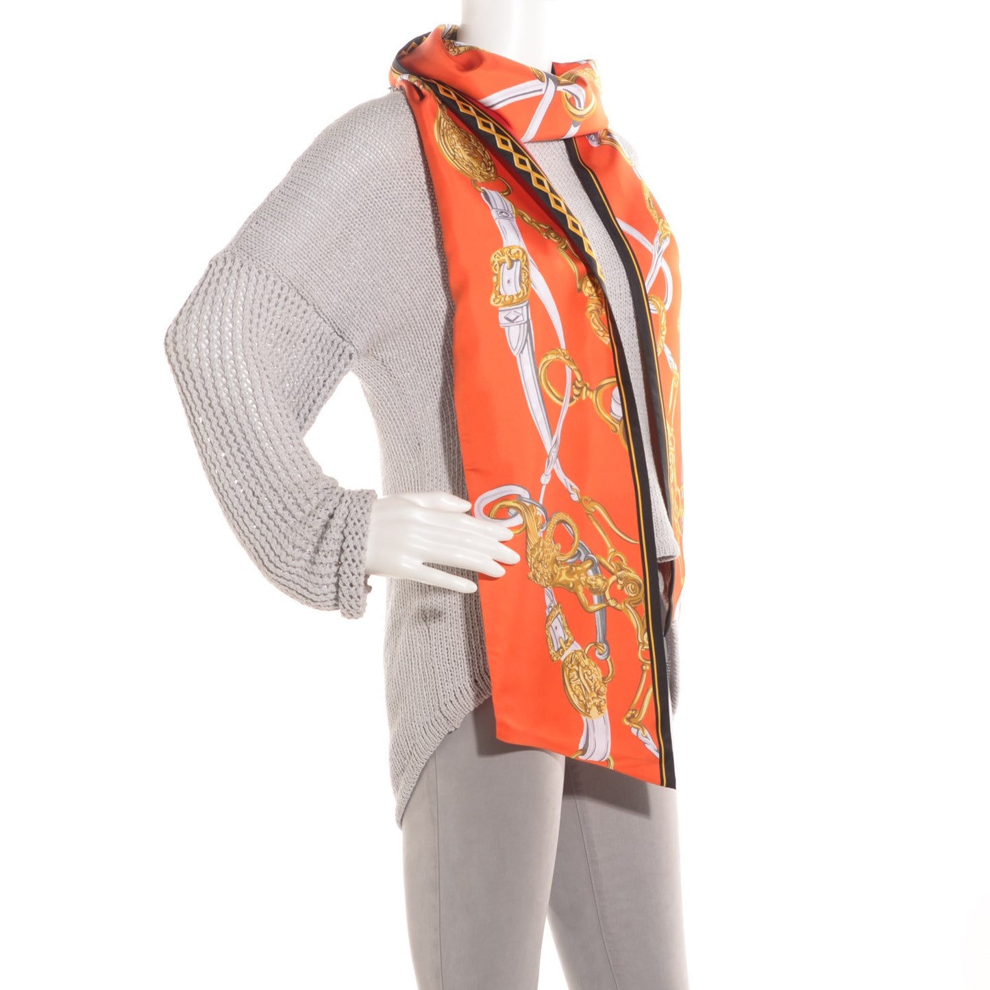 Silk Brides De Gala Maxi Twilly Capucine Rouge Vieil Or