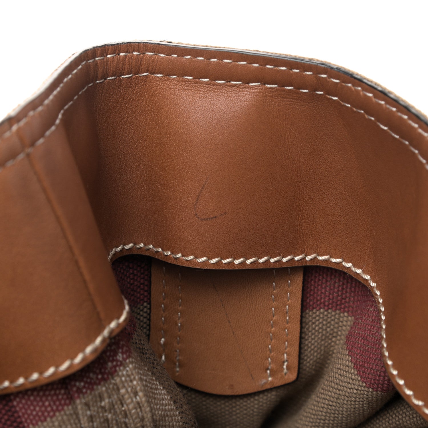 Burberry Canvas Mega Check Medium Maidstone Saddle Brown 9 of 11