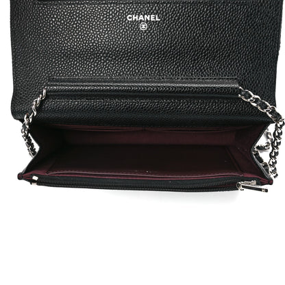 Chanel Caviar Quilted Wallet on Chain WOC Black 5 of 13