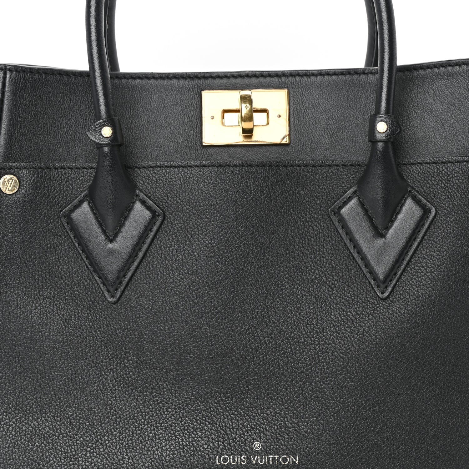 Louis Vuitton Calfskin Monogram Tufting On My Side  Black 7 of 9
