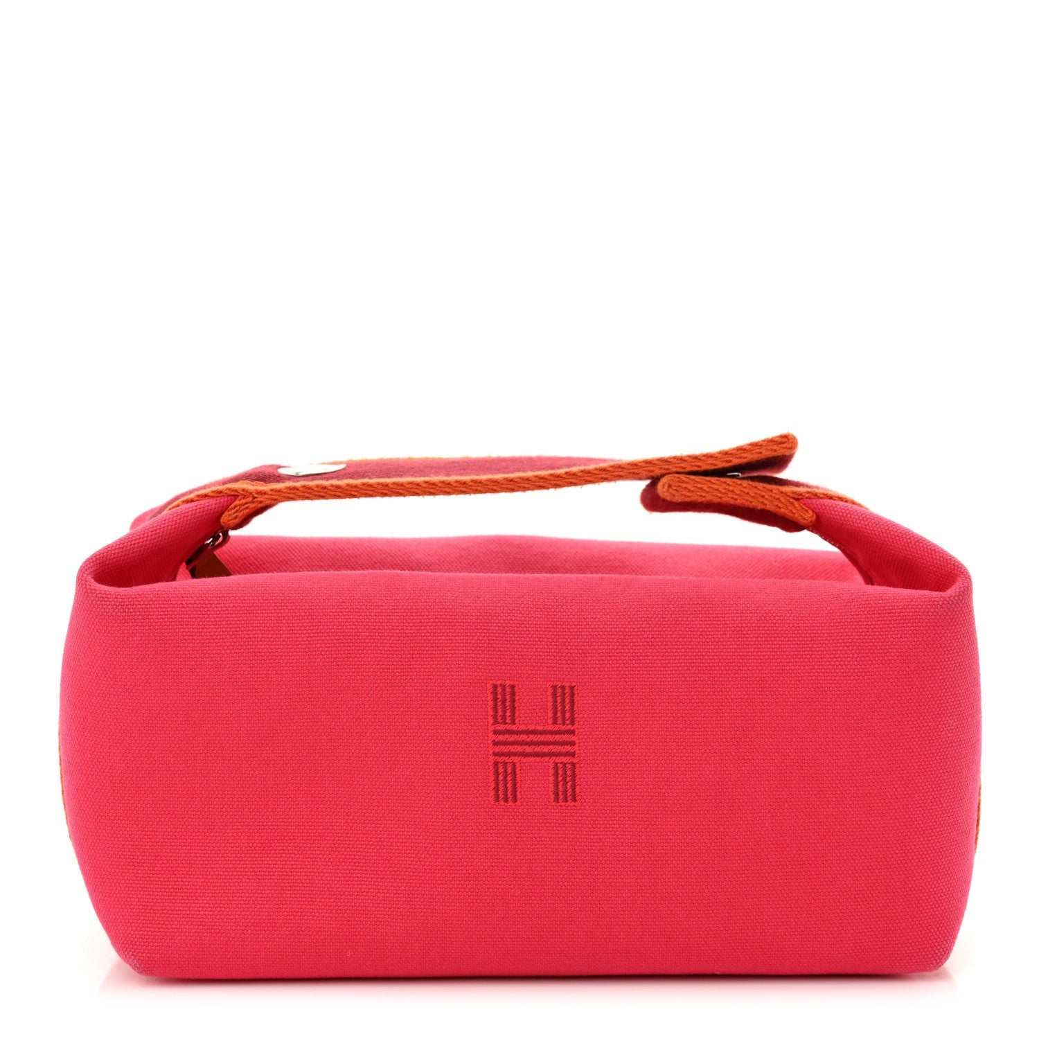 Hermes Canvas Small Bride-A-Brac Pouch Hibiscus 1 of 7