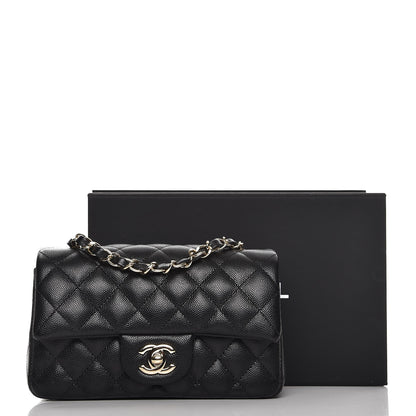 Chanel Caviar Quilted Mini Rectangular Flap Black 8 of 8