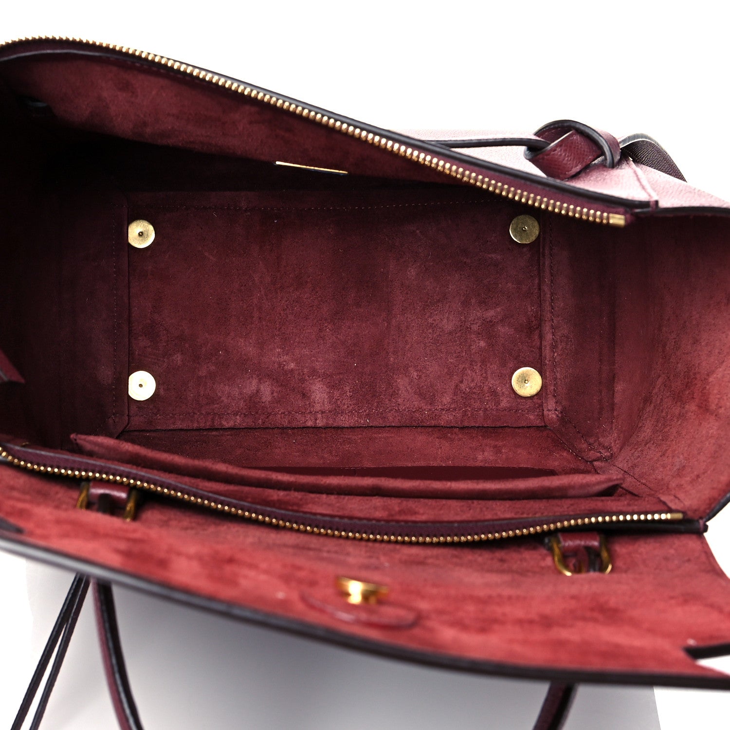 Celine Grained Calfskin Mini Belt Bag Plum 4 of 9