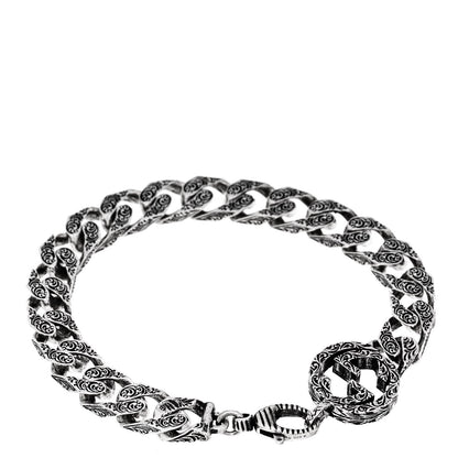 Gucci Sterling Silver Interlocking G Chain Bracelet 1 of 5