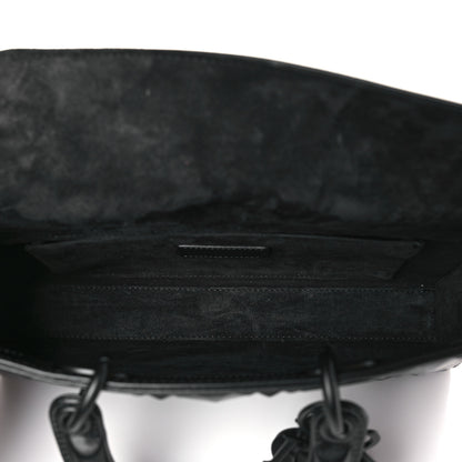 Christian Dior Calfskin Cannage Diamond Medium Lady D-Joy Black 5 of 8